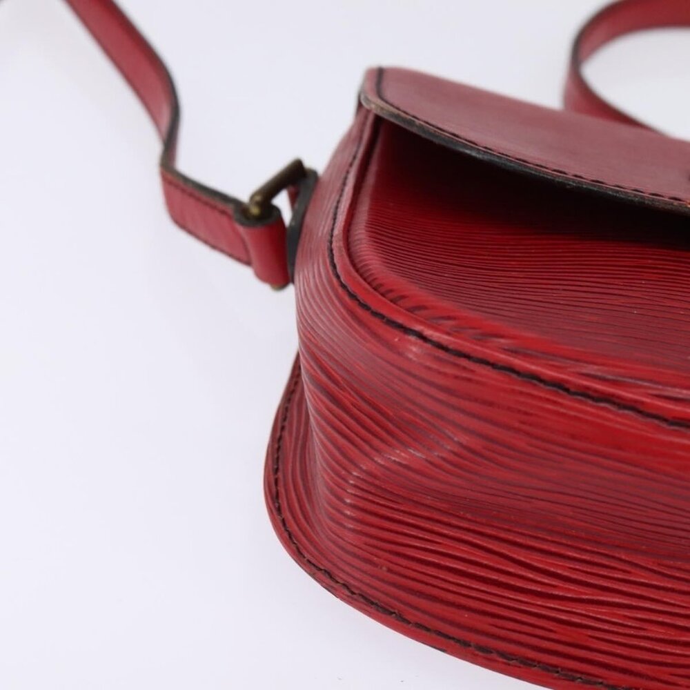 Authentic LOUIS VUITTON Epi Saint Cloud PM Shoulder Bag Red M52217 LV - Picture 6 of 16